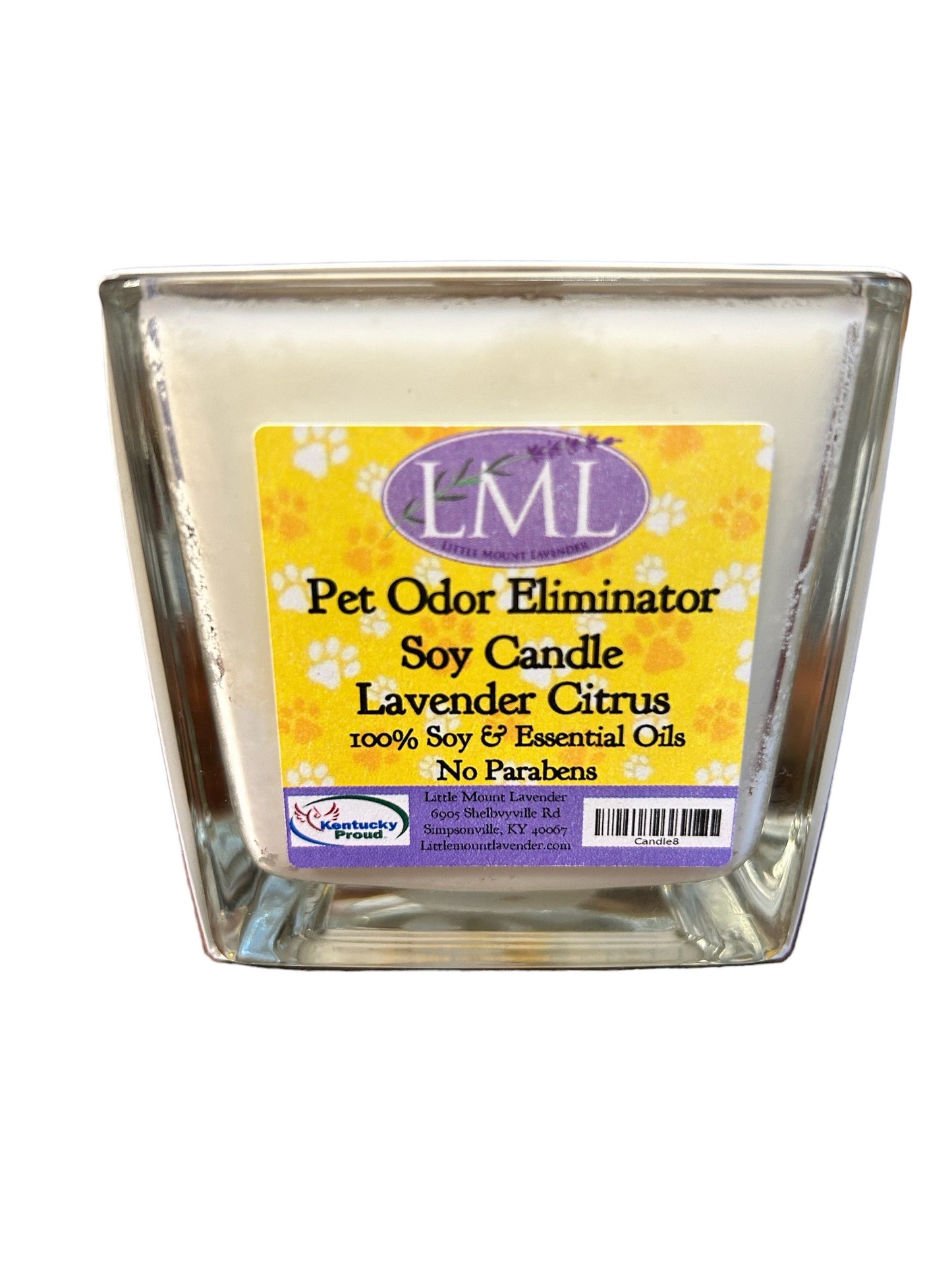 Odor eliminating candle