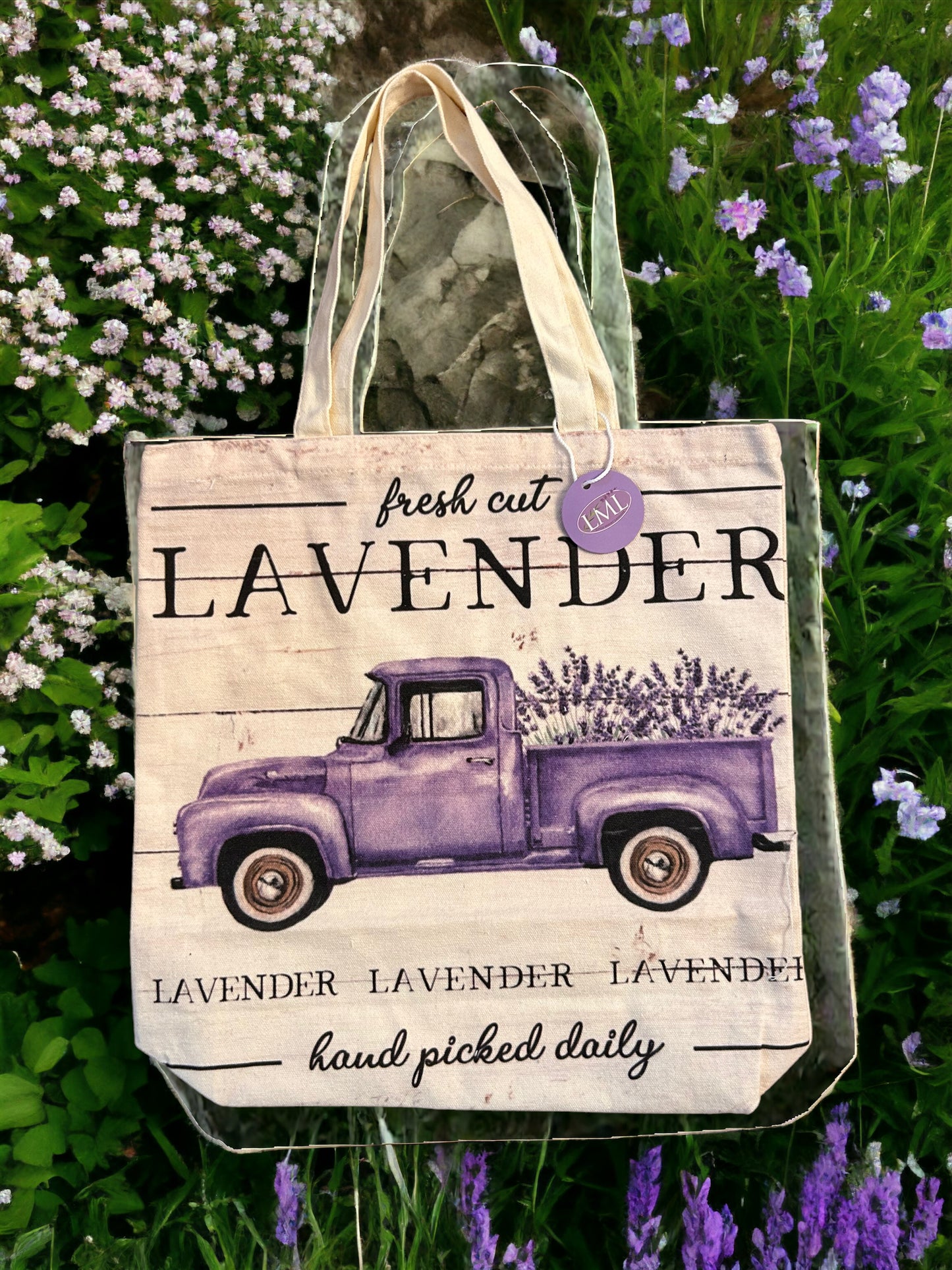Lavender Canvas Tote Bags