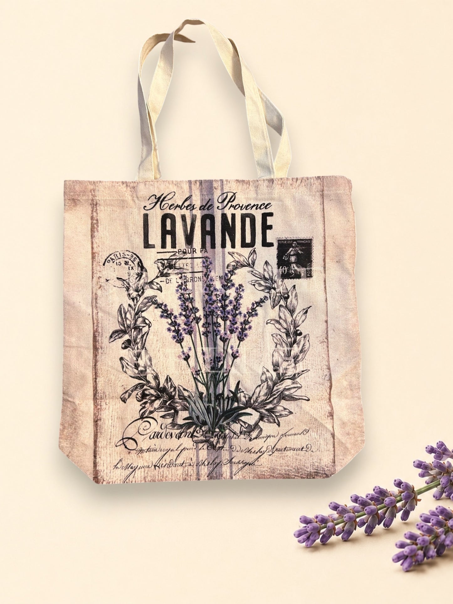 Lavender Canvas Tote Bags