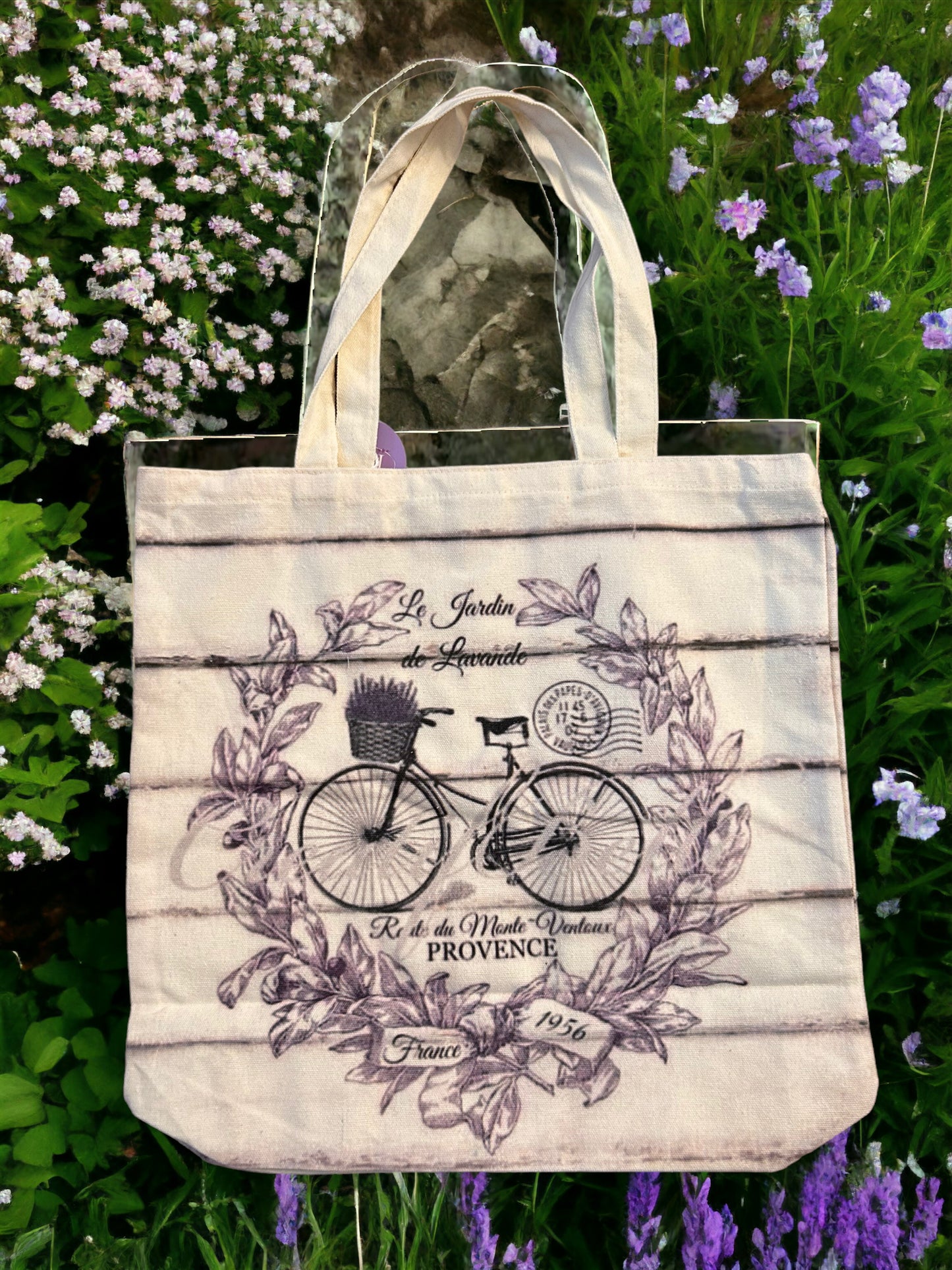 Lavender Canvas Tote Bags