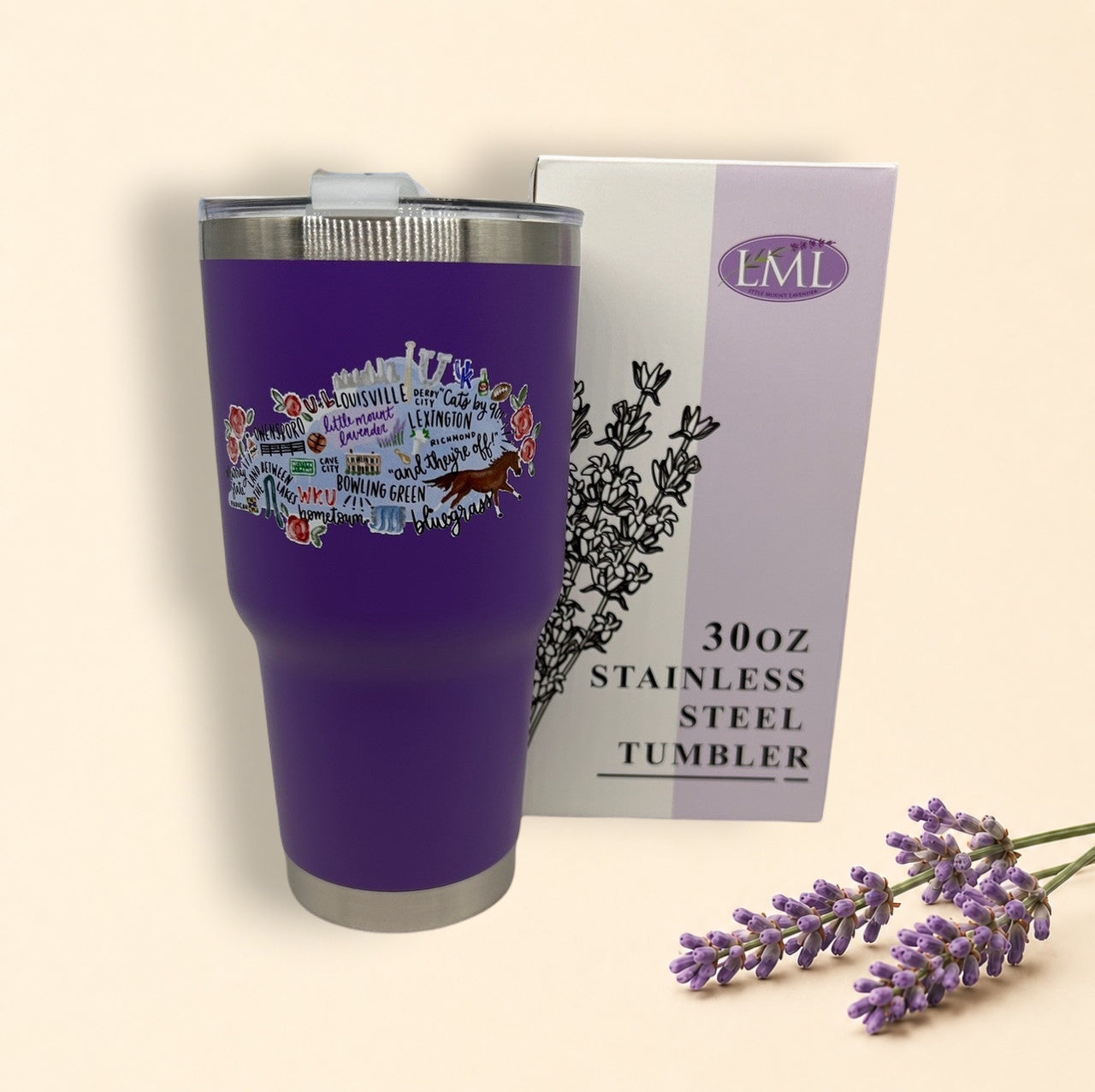 Stainless Steel Kentucky Tumbler