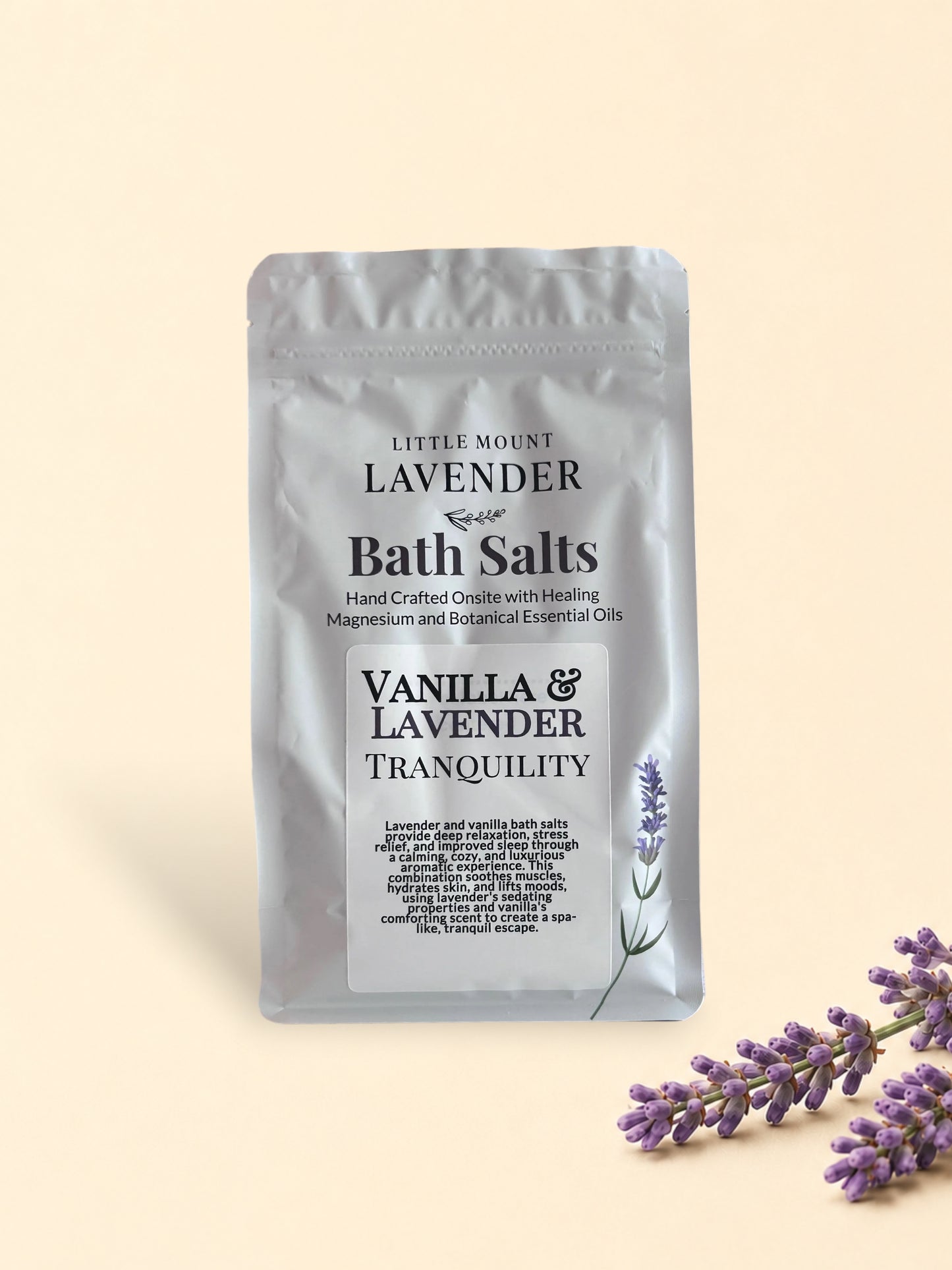 Warm Vanilla snd Lavender Bath Salts 1.2 lb bag