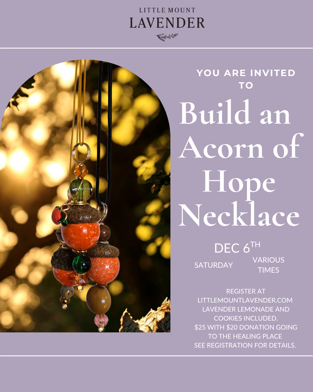 Build an Acorn Necklace