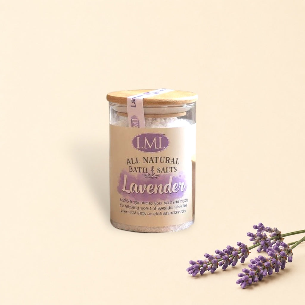 Bath Salts Jar with Spoon 7 ounce