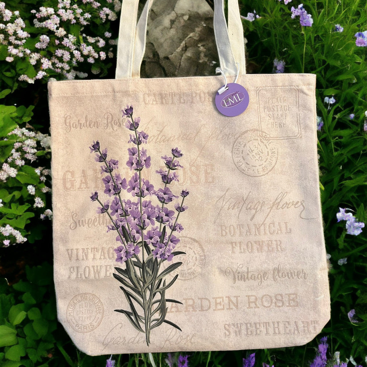 Lavender Canvas Tote Bags