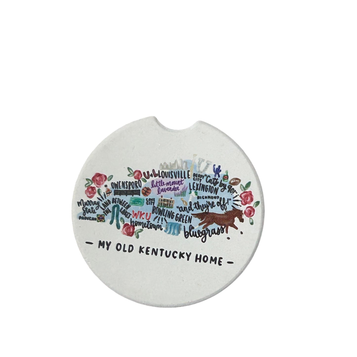 Ceramic car coasters