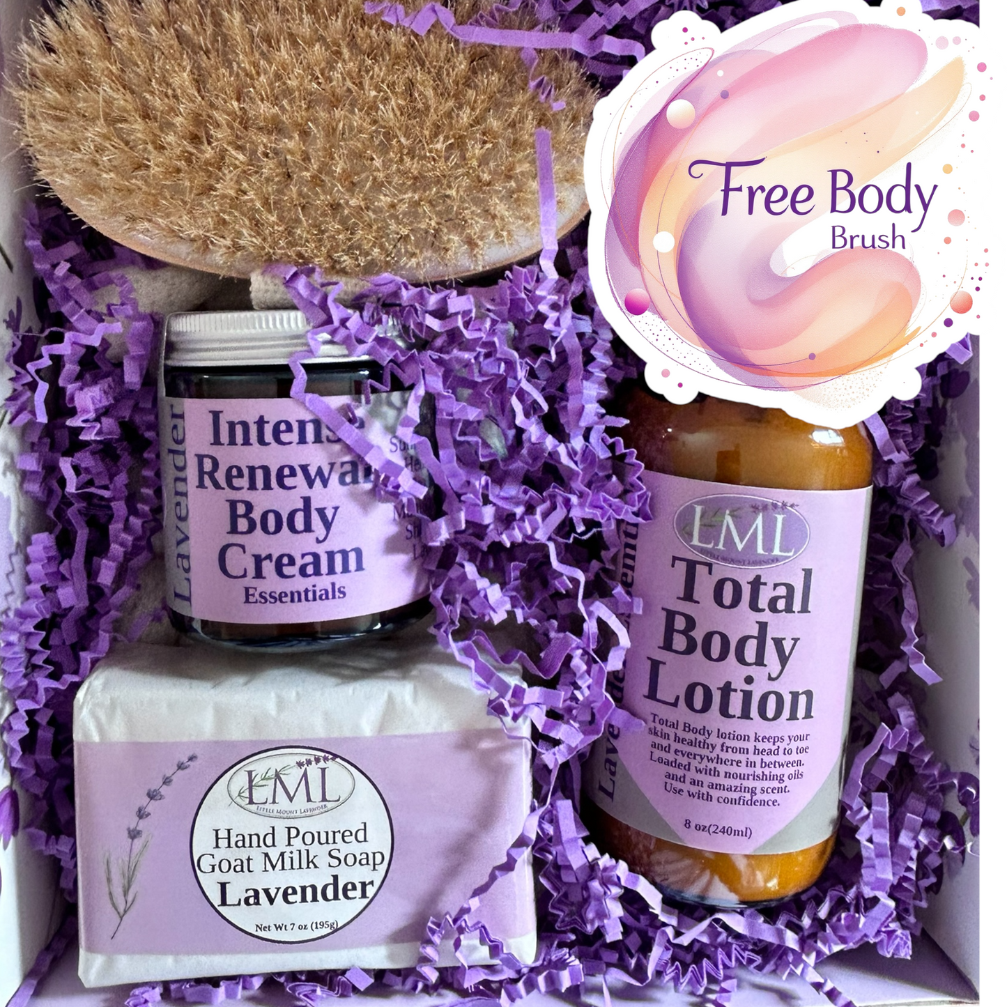 Men’s Self Care Gift Set "Free Shipping" Free Body Brush