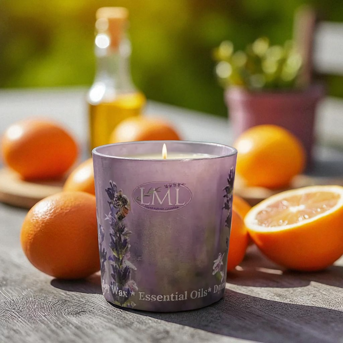 Early Morning Lavender and Citrus Soy Candles