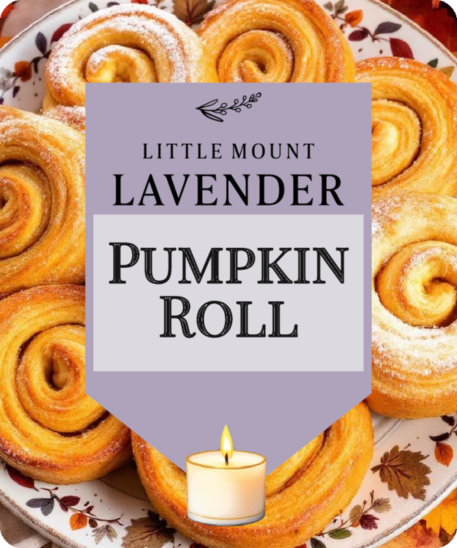 Pumpkin Roll and Lavender Soy Candles