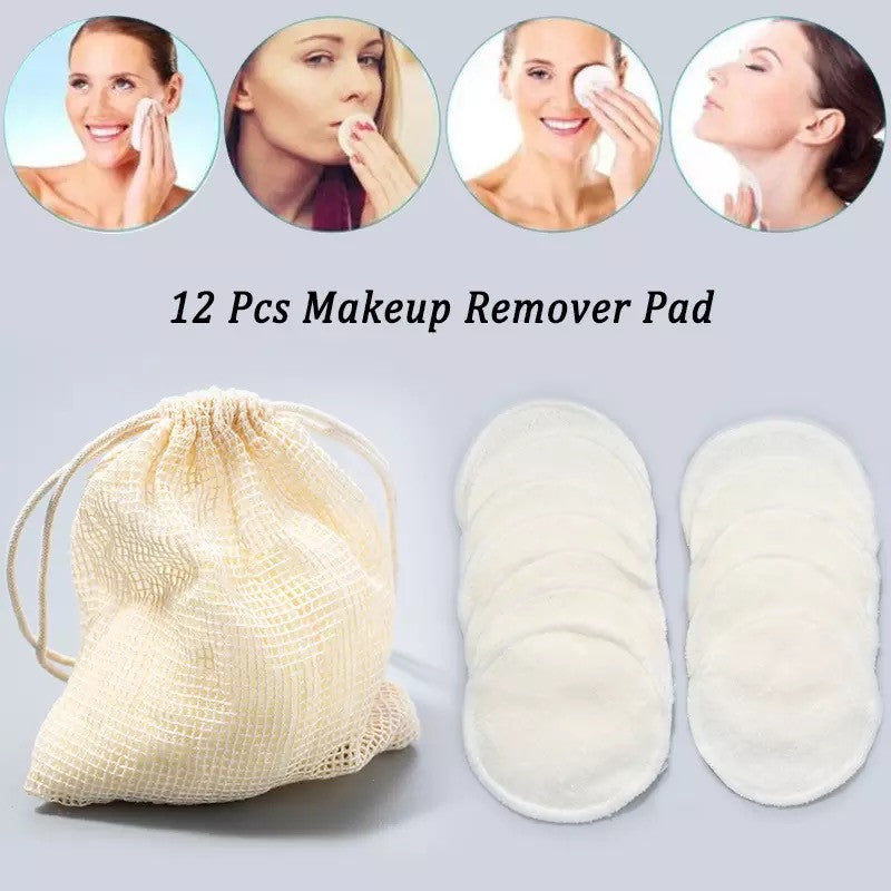 Cotton and Bamboo Fiber Face pads 16ct