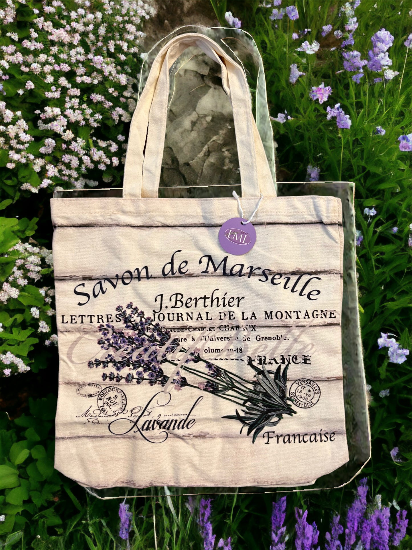 Lavender Canvas  Tote Bags