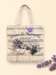 Lavender Canvas  Tote Bags