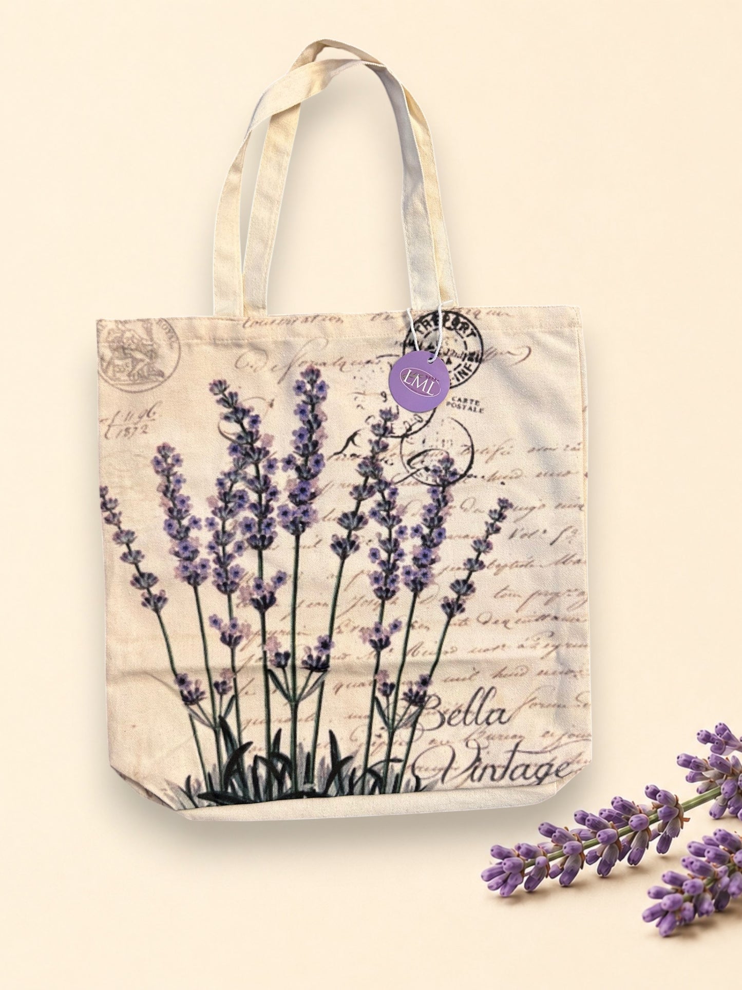 Lavender Canvas  Tote Bags