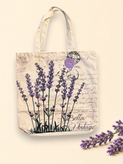 Lavender Canvas  Tote Bags