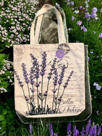 Lavender Canvas  Tote Bags
