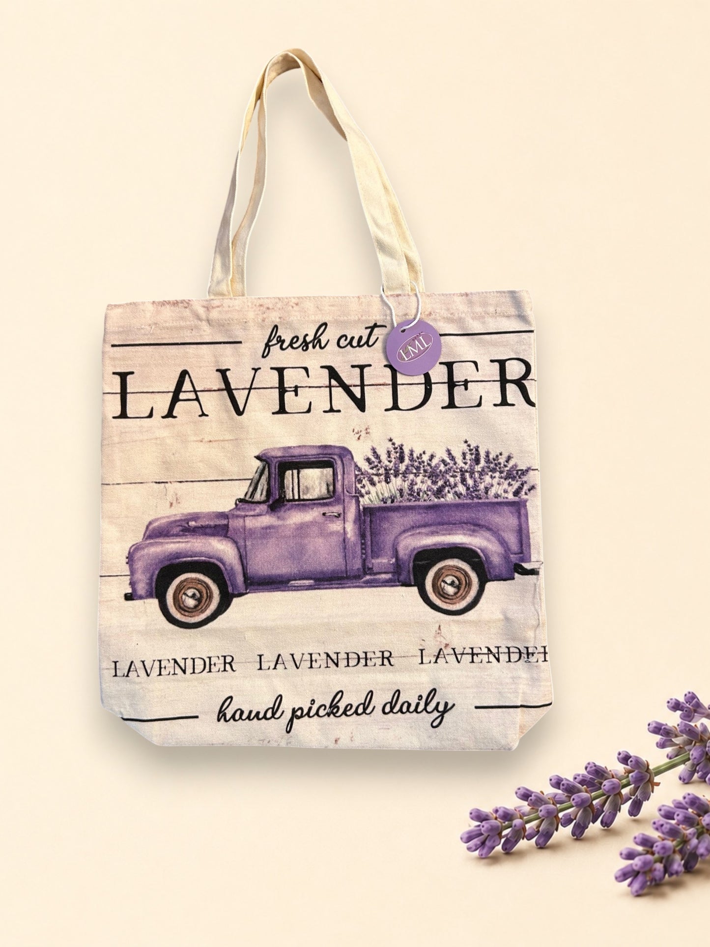 Lavender Canvas  Tote Bags