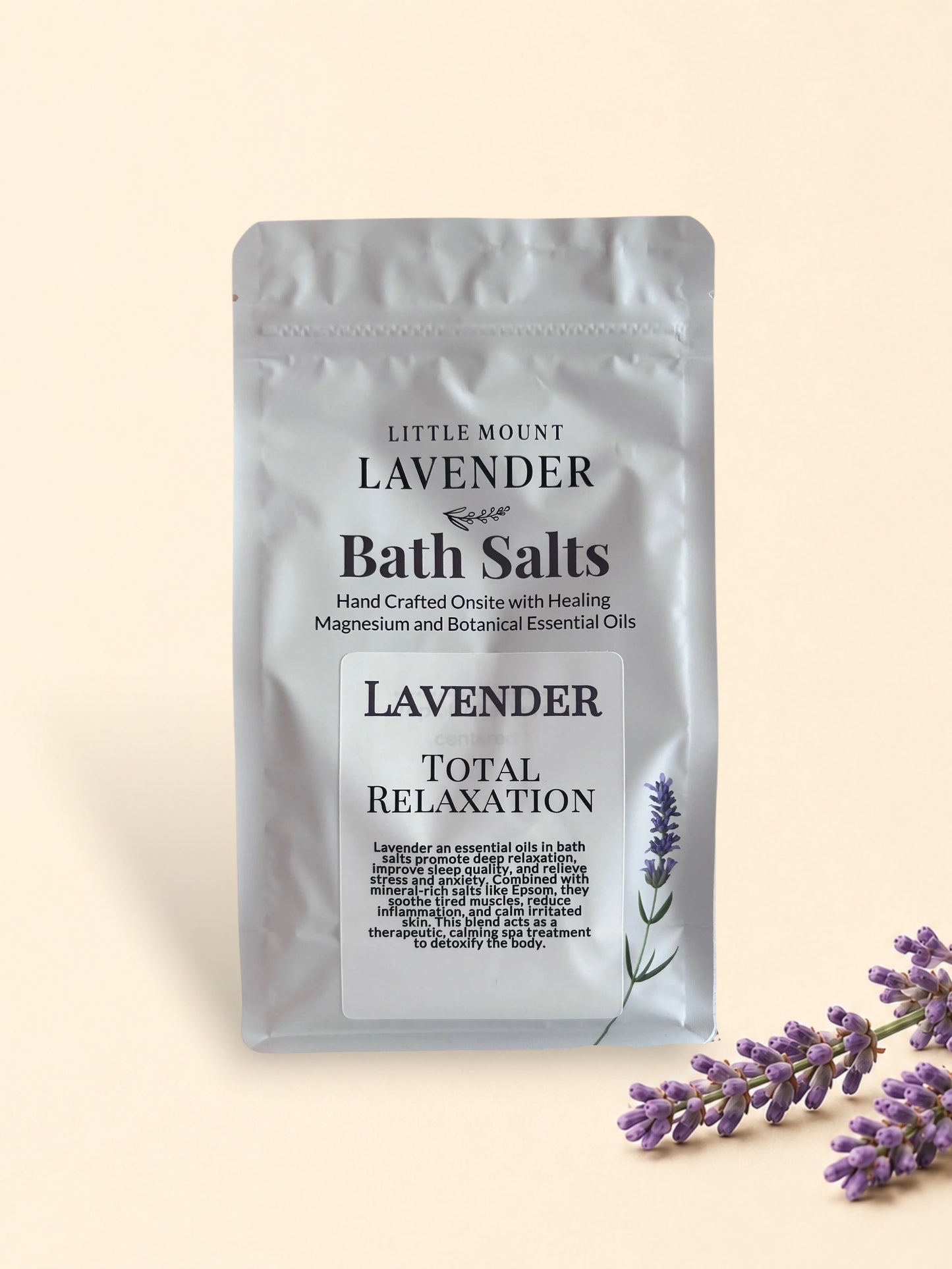 Lavender Total Relaxation Bath Salts  1.2 lb bag