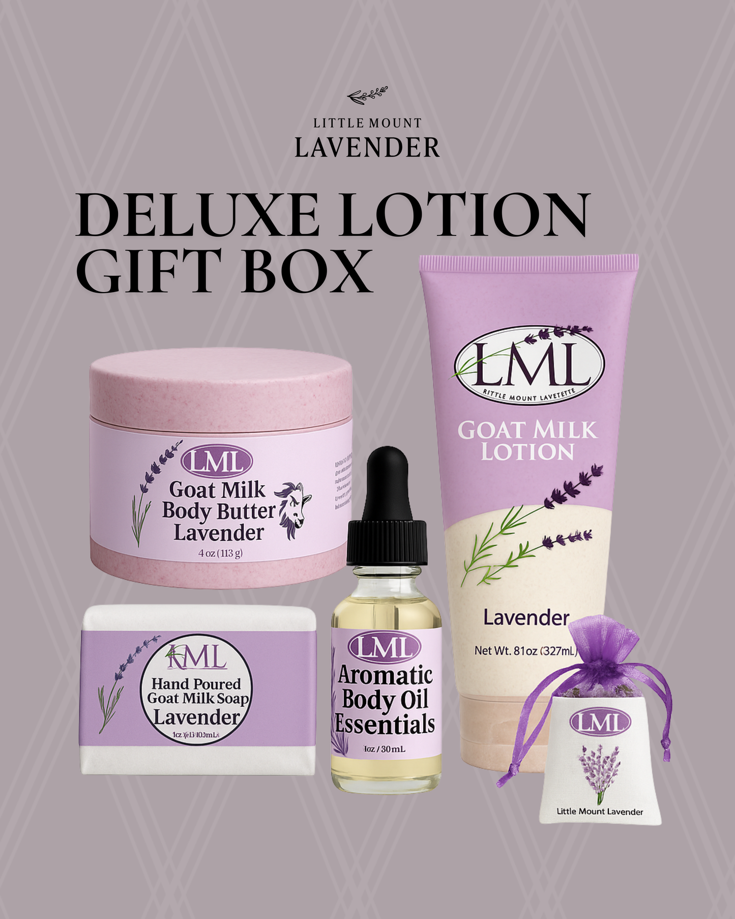 Deluxe Lotion Gift Box  -Best Seller-  "Free Shipping" Free Body Oil!