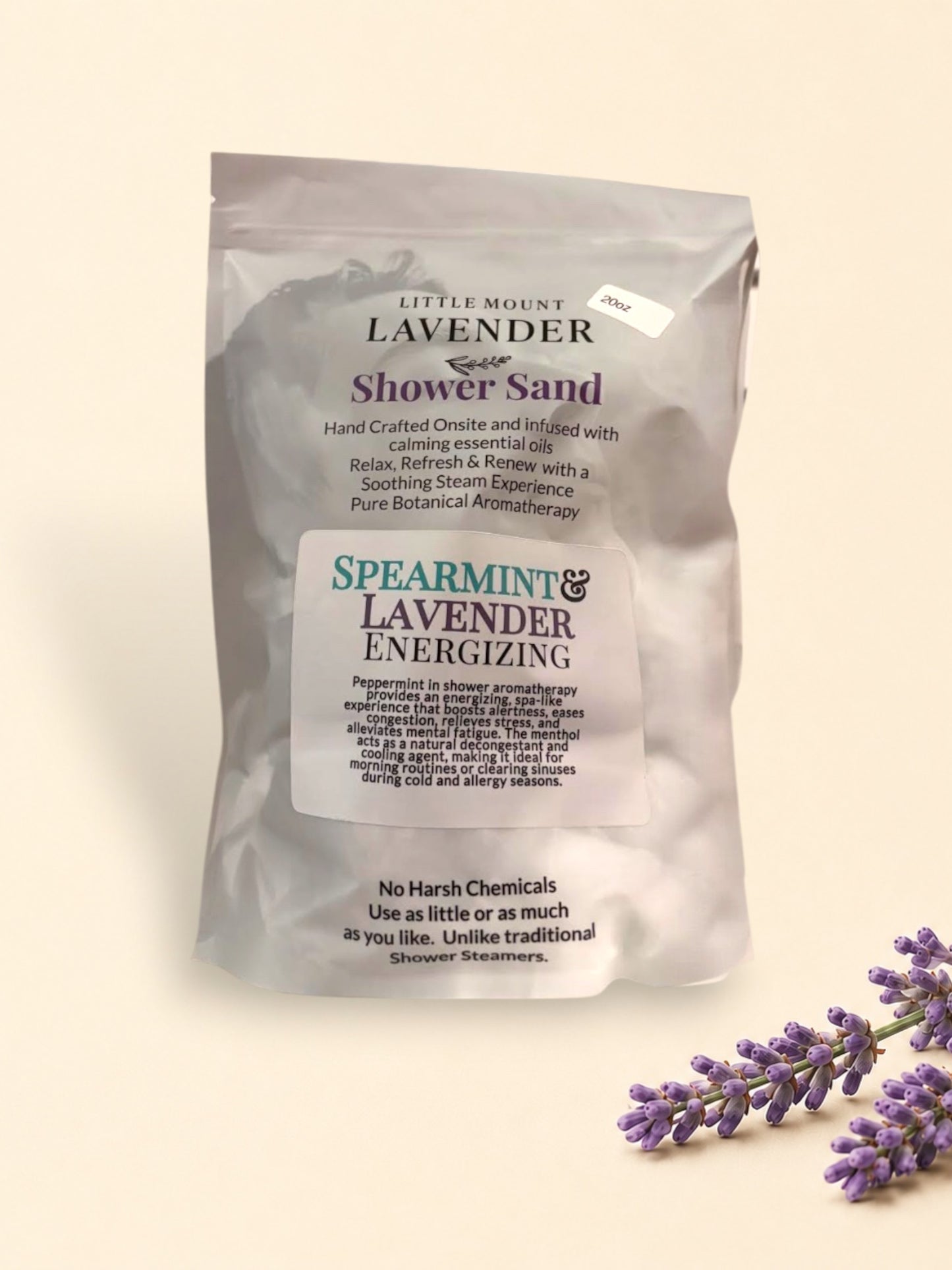 Lavender Spearmint Shower Sand