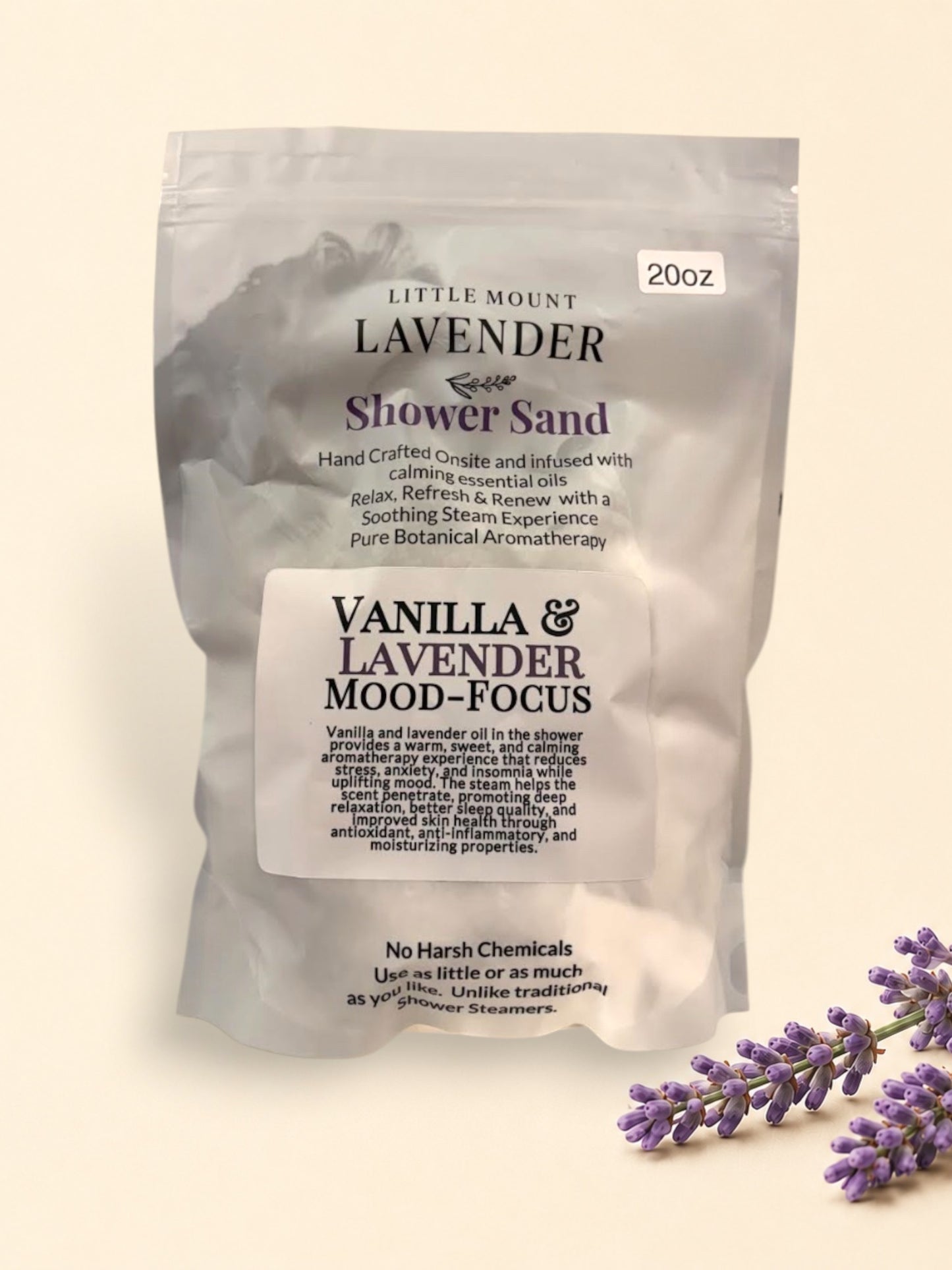 Lavender Vanilla Shower Sand