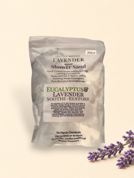 Lavender Eucalyptus Shower Sand