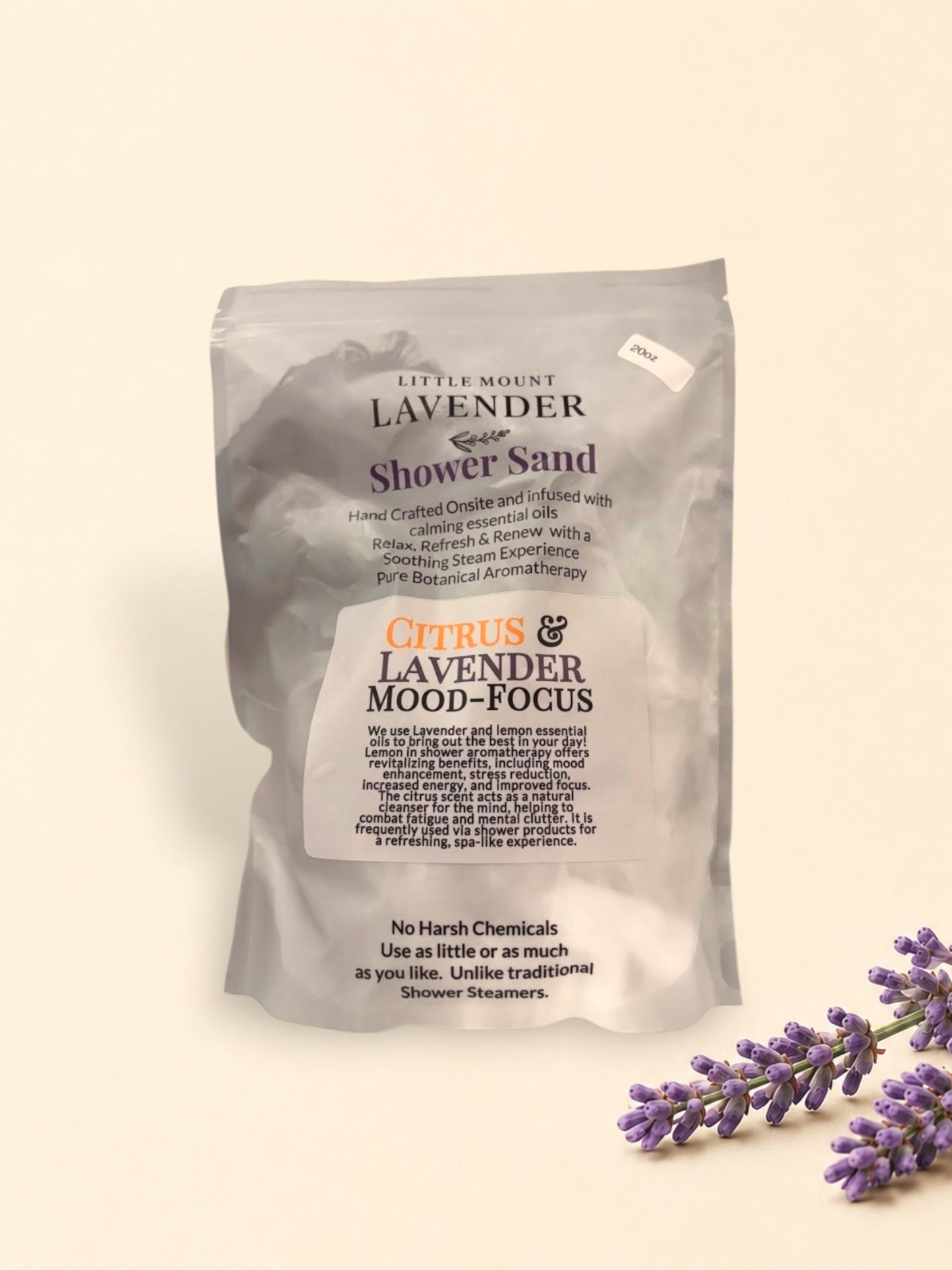 Lavender Citrus Shower Sand