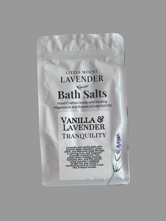 Warm Vanilla snd Lavender Bath Salts 1.2 lb bag