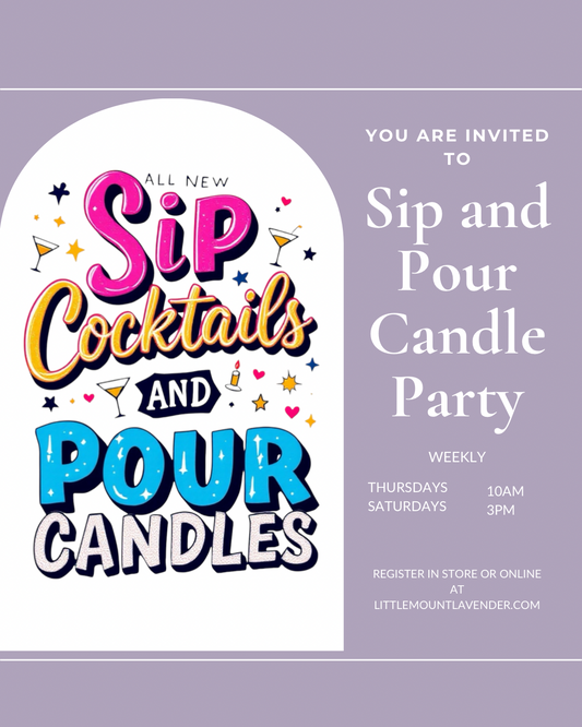 Sip and Pour Candle Pouring Event