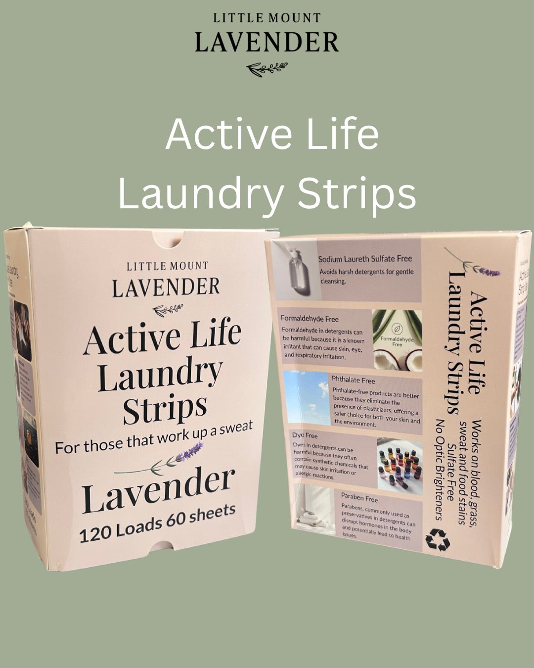 Active Life Laundry Detergent Sheets - Lavender