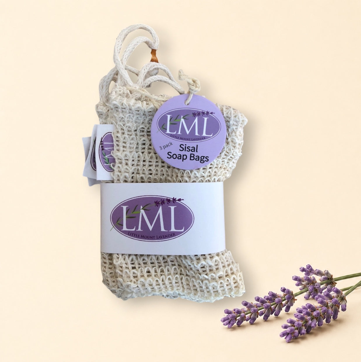 Sisal Soap Bags 3 pack