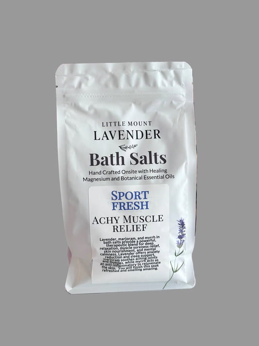 Lavender and Myrrh Muscle Relief Bath Salts  1.25 lb bag