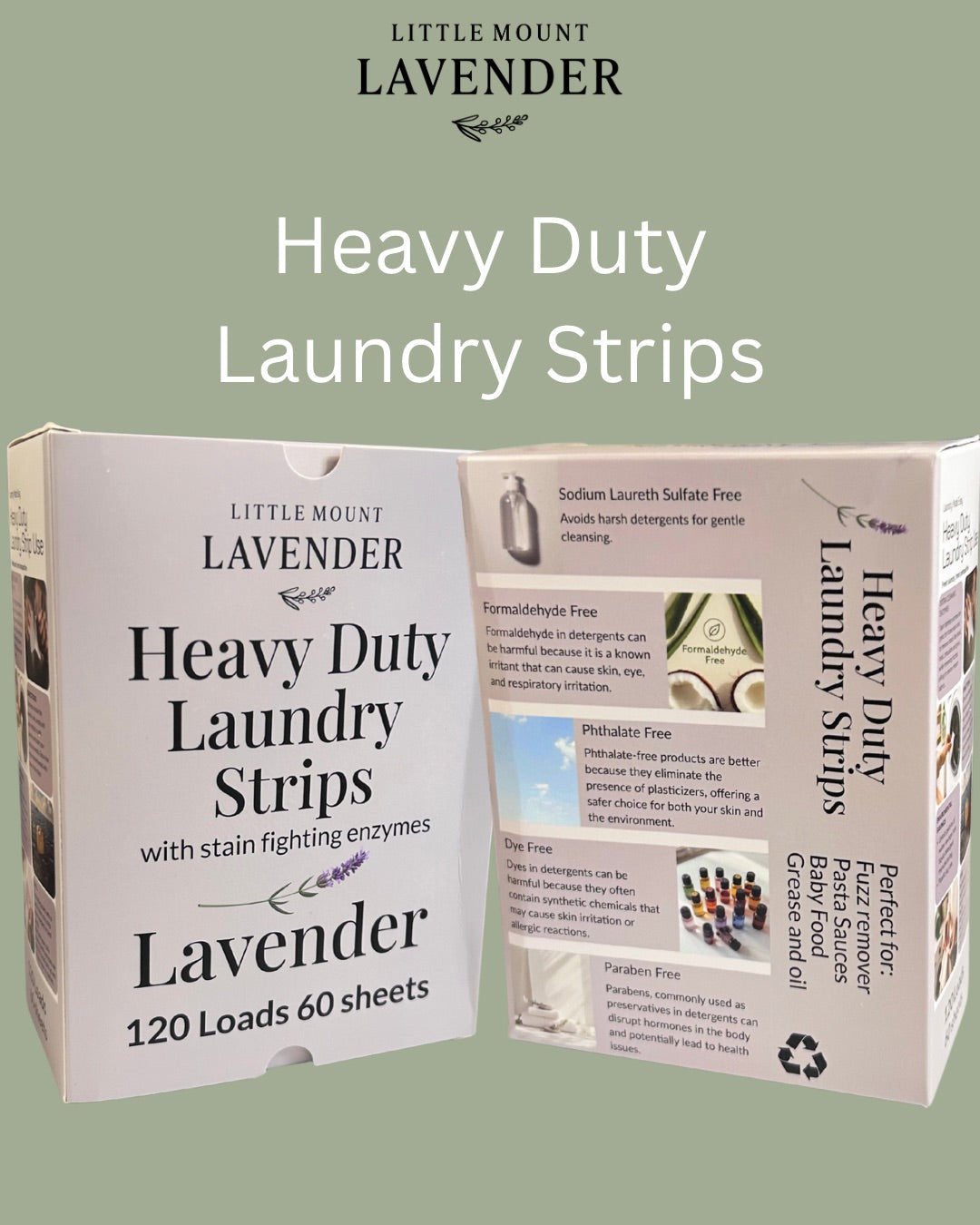 Heavy Duty Laundry Detergent Sheets - Lavender