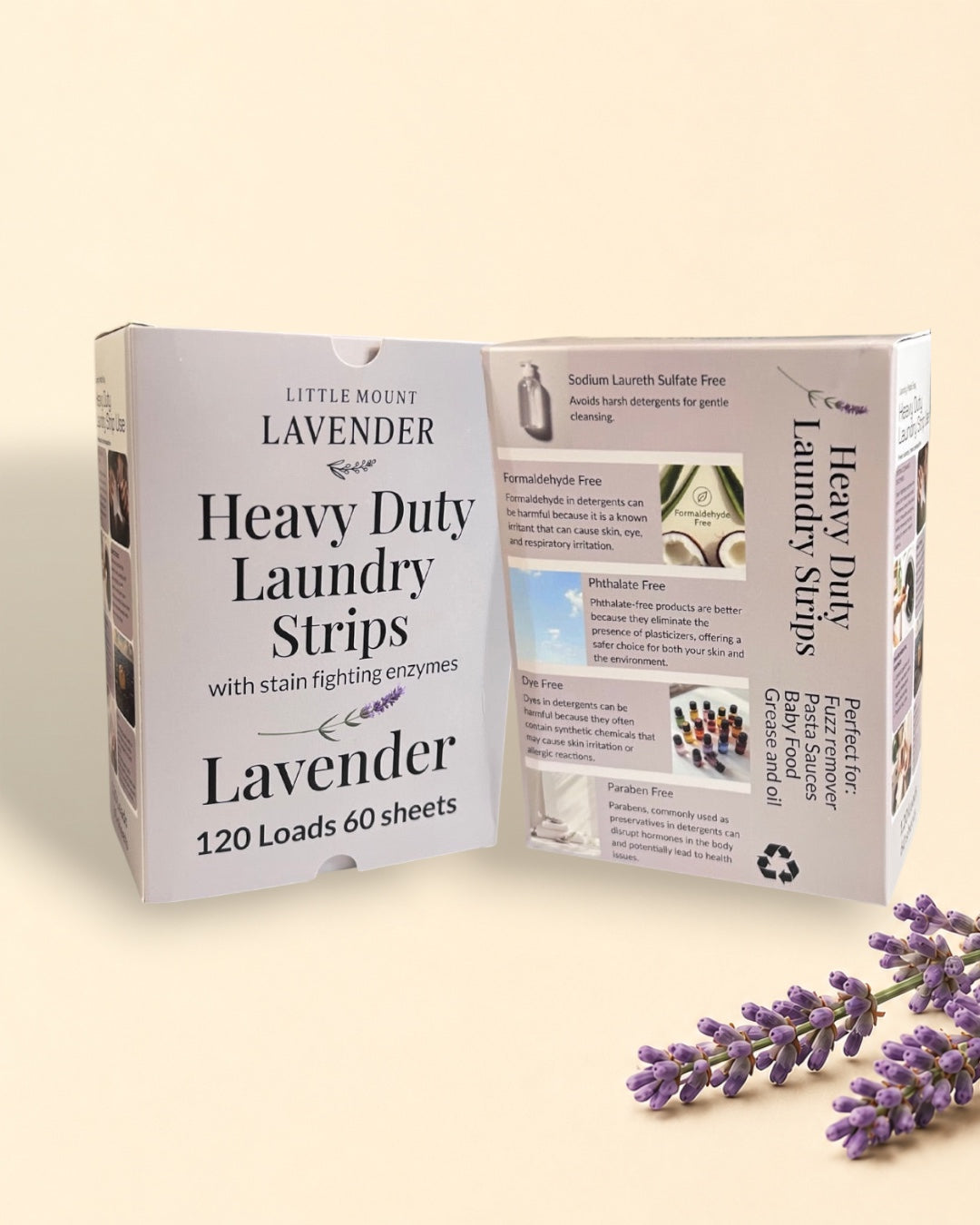 Heavy Duty Laundry Detergent Sheets - Lavender