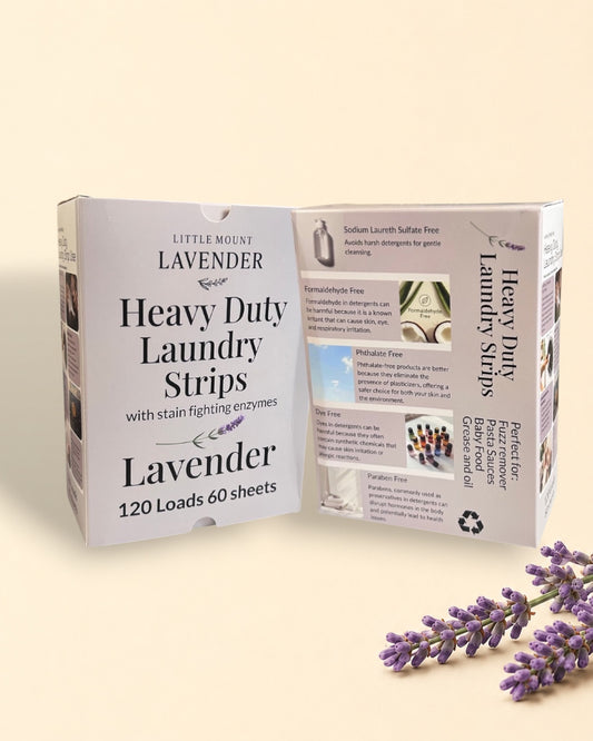 Heavy Duty Laundry Detergent Sheets - Lavender