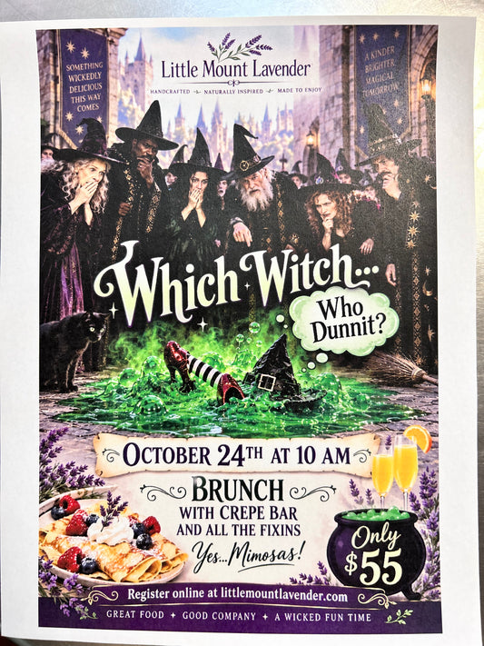 Which Witch a Murder Mystery of Who dunnit October 24th 10 am