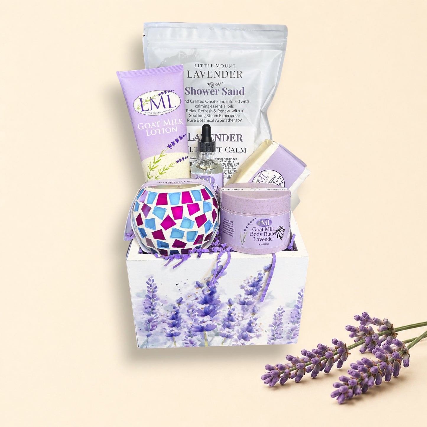 Everything  Lavender Gift Basket "Free Shipping" Free Body Oil