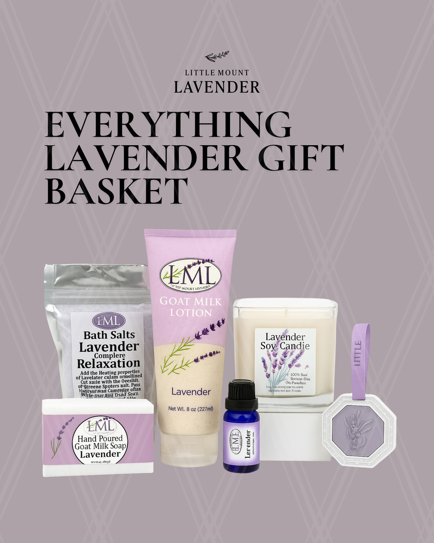 Everything  Lavender Gift Basket "Free Shipping" Free diffuser!
