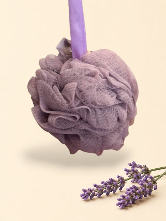 Purple Bath Pouf