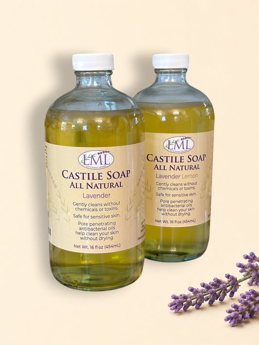 Lavender All Natural Castile Soap 16 oz refill