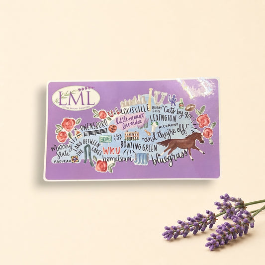 Purple background KY sticker