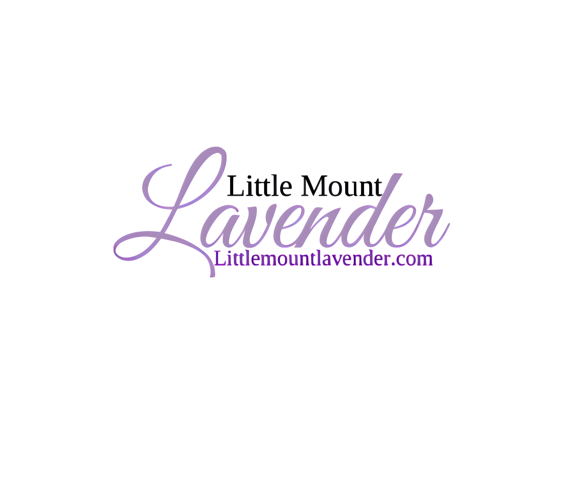 Little Mount Lavender online gift card featuring the current lavender wordmark and website.