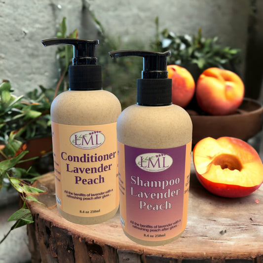 Lavender Peach Shampoo and Conditioner