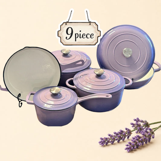 Set of Cast Iron Enameled Cookware