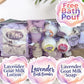 Lavender Soaking Gift Box - Free Bath Pouf.  Free Shipping