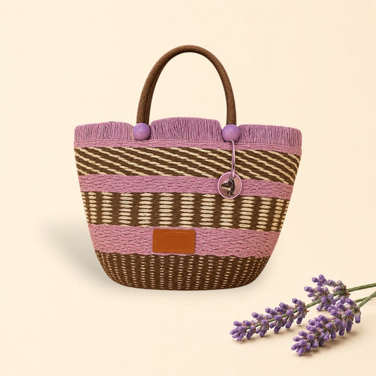 Colorful Straw Boho Tote Bag Free Shipping