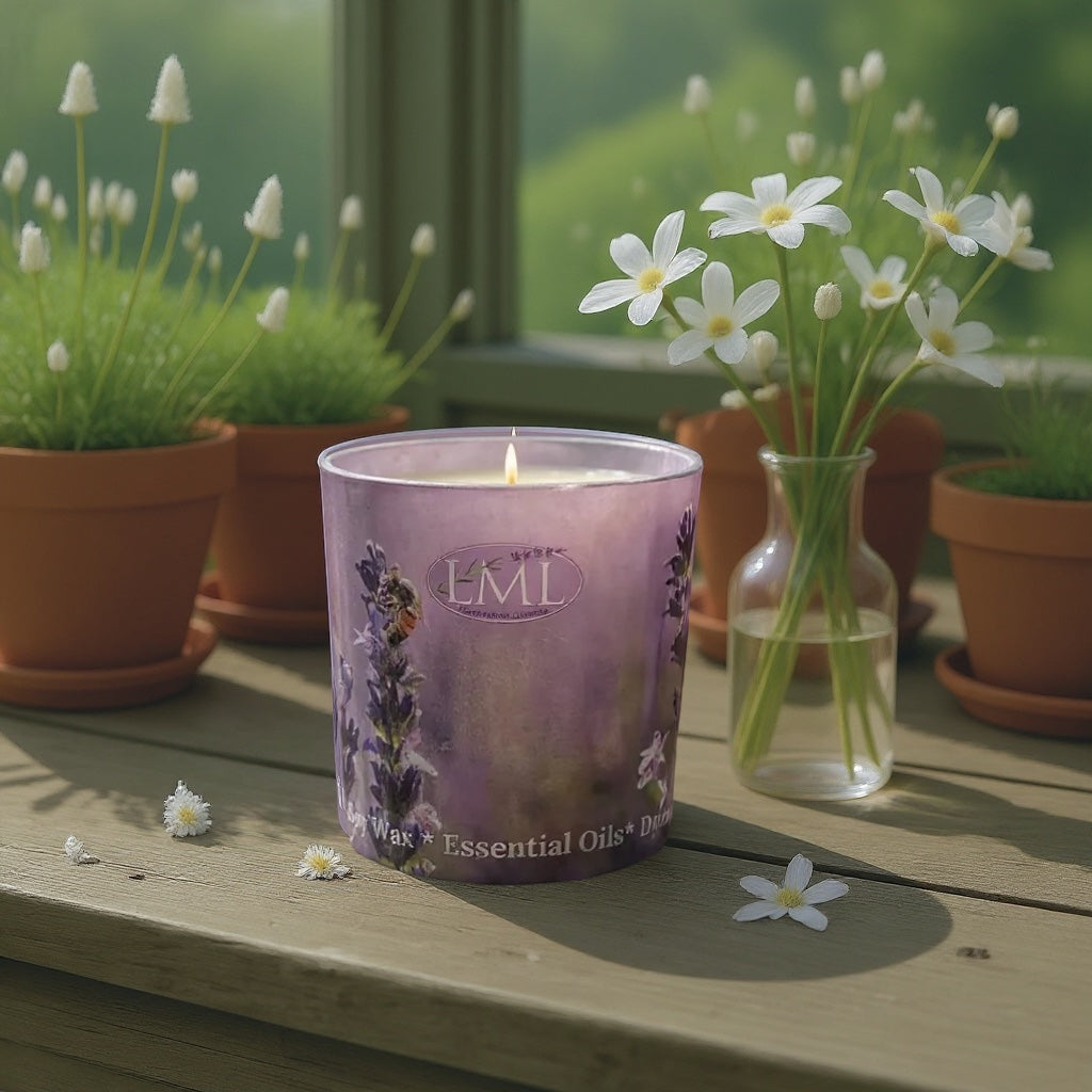 Lavender and Vanilla Warm and Sweet Soy Candles