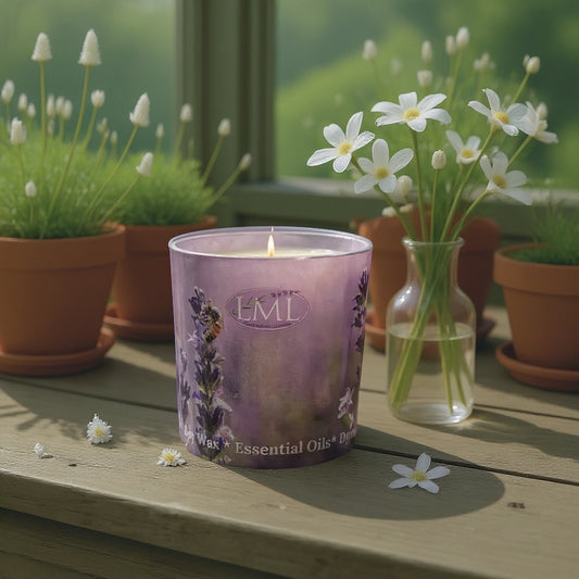 Lavender and Vanilla Warm and Sweet Soy Candles