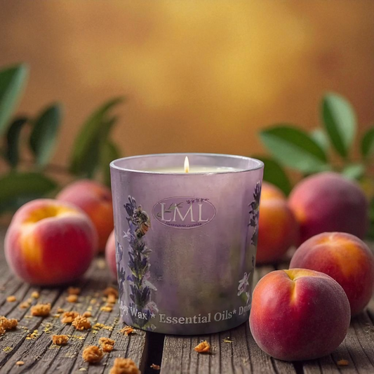 Warm and Sweet Peach Soy Candles and Wax Melts