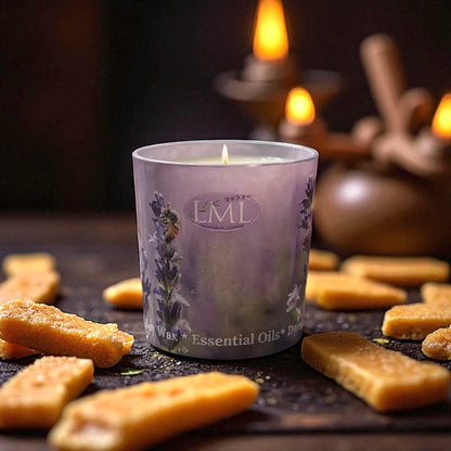 Frankincense and Myrrh Lavender Soy Candle