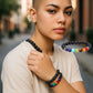 Chakra and Lava Stone Bracelet Single